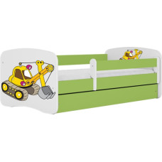 Kocot Kids babydreams green digger gulta ar atvilktni un matraci 180/80