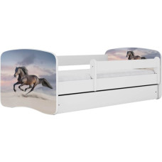 Kocot Kids Gulta babydreams white galloping horse bez kastes ar matraci 140/70