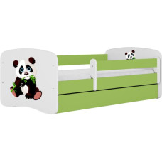 Kocot Kids Gulta babydreams green panda 2 bez kastes ar matraci 180/80