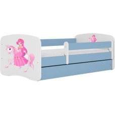 Kocot Kids babydreams blue princess on horse gulta bez atvilktnes ar matraci 160/80