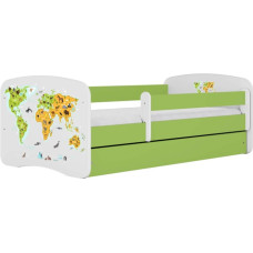 Kocot Kids Gulta babydreams green map ar kasti ar matraci 160/80