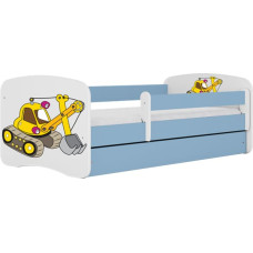 Kocot Kids babydreams blue digger gulta bez atvilktnes ar matraci 160/80