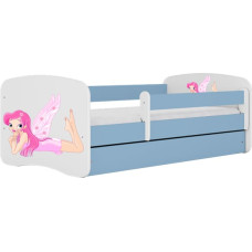 Kocot Kids babydreams blue fairy with wings gulta ar atvilktni un matraci 140/70