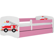 Kocot Kids babydreams pink fire brigade gulta bez atvilktnes ar matraci 180/80