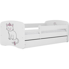 Kocot Kids Gulta babydreams white cat ar kasti ar matraci 140/70