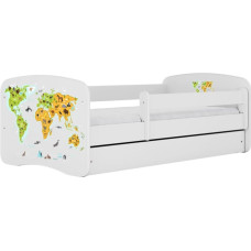 Kocot Kids Gulta babydreams white map ar kasti ar matraci 160/80