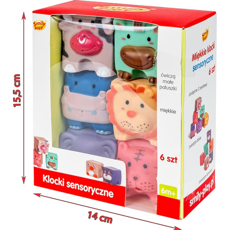 Smily Play SP84491 Miękkie klocki sensoryczne