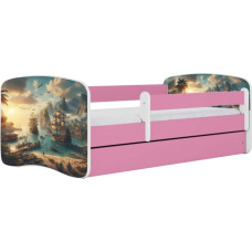 Kocot Kids Gulta babydreams pink ship bez kastes ar matraci 160/80