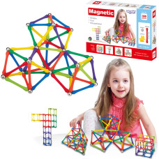 Woopie Magnetic Construction Blocks Creative Puzzle 180 pcs.