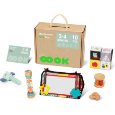 Tooky Toy Box Pudełko XXL Montessori Edukacyjne 6w1 Sensoryczne 3-4 Mies