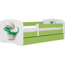 Kocot Kids babydreams green baby dino gulta bez atvilktnes ar matraci 180/80