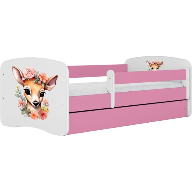 Kocot Kids Gulta babydreams pink bambi ar kasti ar matraci 140/70