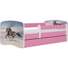 Kocot Kids Gulta babydreams pink galloping horse ar kasti ar matraci 160/80