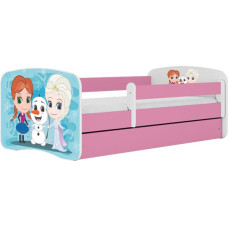 Kocot Kids babydreams pink frozen land gulta bez atvilktnes ar matraci 140/70