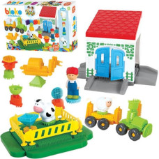 Mochtoys Klocki Jeżyki Pin Bricks FARMA w Kartonie 100 el. + 3 Figurki