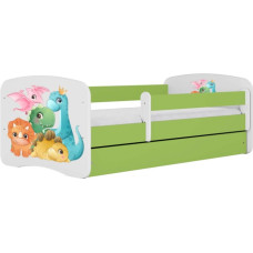 Kocot Kids Gulta babydreams green tiny dinos bez kastes ar matraci 180/80