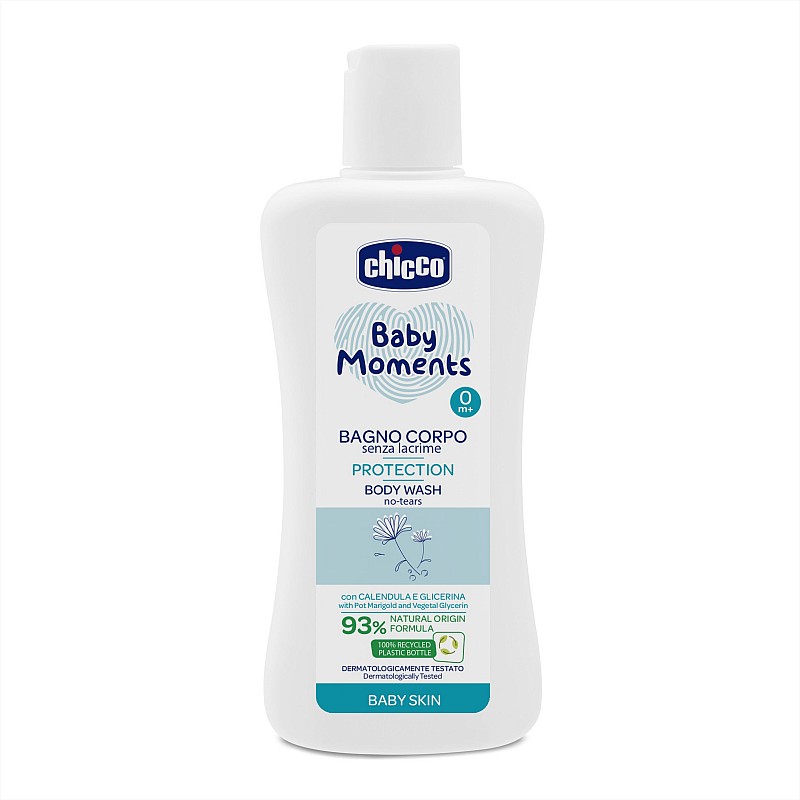 CHICCO Aizsargājošs ķermeņa mazgāšanas līdzeklis Baby Moments, 200ml 10579.00 IZPĀRDOŠANA