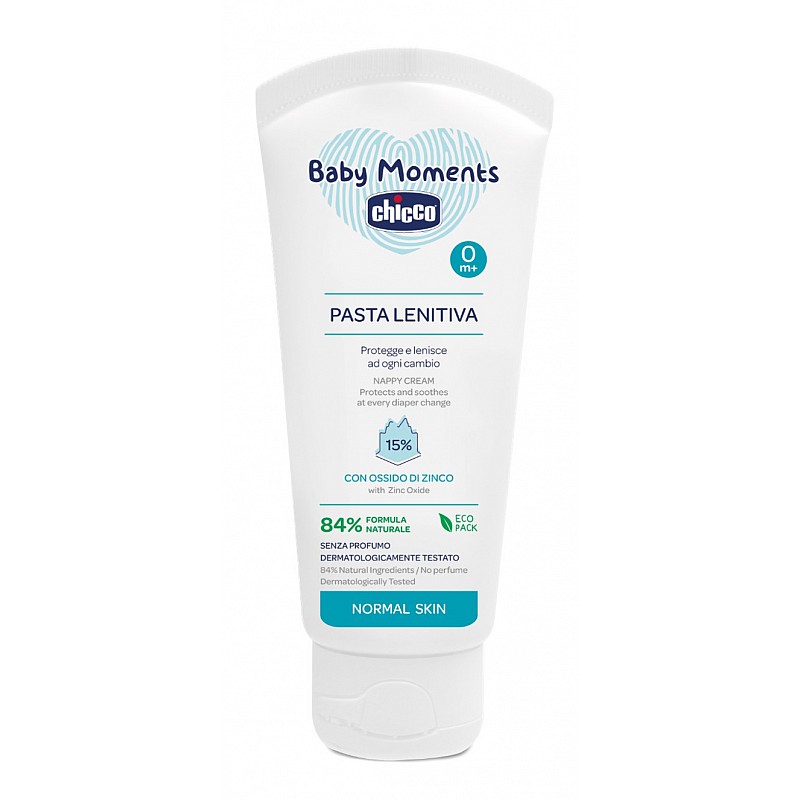 CHICCO Krēms autiņbiksīšu zonai Baby Moments, 100ml IZPĀRDOŠANA