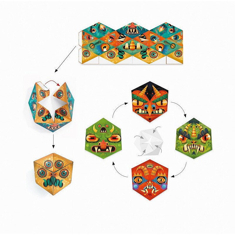 Origami - Lokanie monstriņi