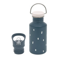 LASSIG Nerūsējošā tērauda pudele ar sporta korķi "Jautrie traipiņi" (zila) (500 ml) , 1210026083