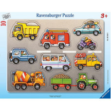 Ravensburger Plakanā puzle Transports 10gb. 3+ R 05232