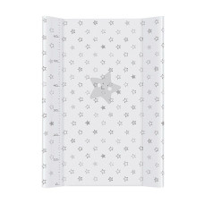 CEBABABY pārtinamā virsma ar mīkstu pamatni uz kumodi 50x70cm STARS GREY W-102-066-260