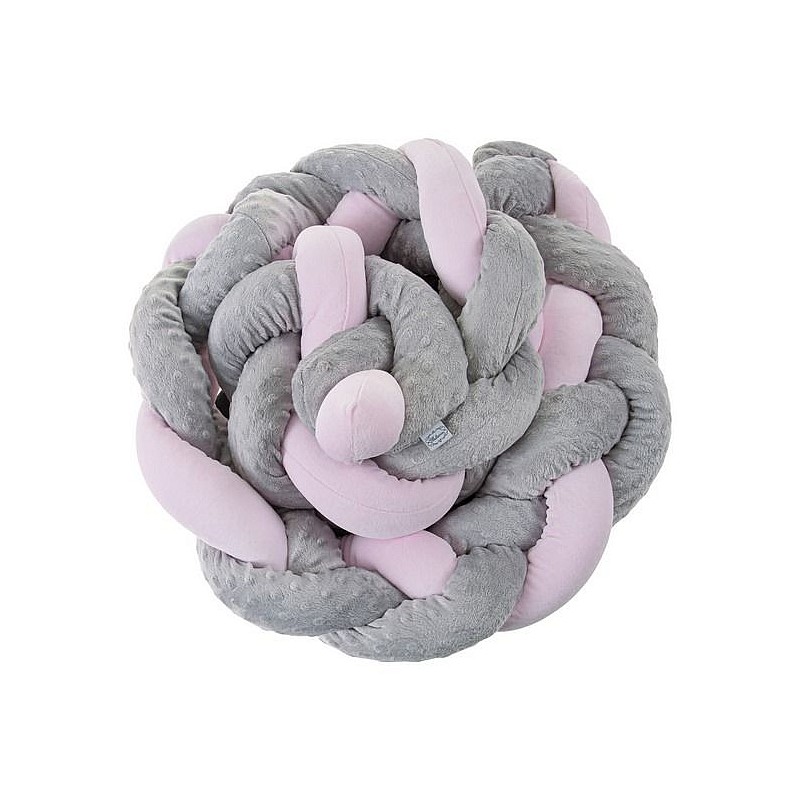 BELISIMA BRAID apmalīte 250cm, P02-0001 grey-pink