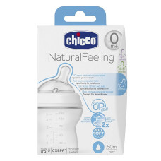 CHICCO Natural Feeling Pudele, 0m+, 150ml, 80711.00