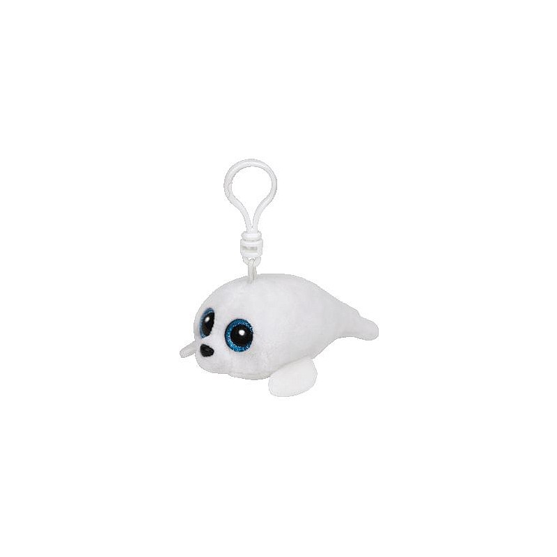 TY Beanie Boos Mīkstā rotaļlieta - piekariņš WHITE SEAL ICY 8cm, TY36624