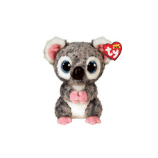 TY Beanie Boos Mīkstā rotaļlieta KARLI GRAY SPOT KOALA REG TY36378 IZPĀRDOŠANA