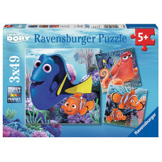 Ravensburger puzle 3X49 Finding Dory R 09345