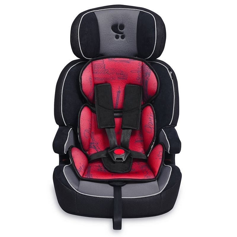 LORELLI NAVIGATOR bērnu autosēdeklītis 9-36kg BLACK&RED CITIES