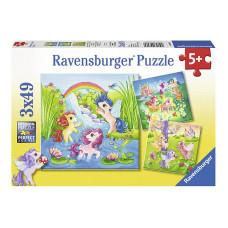 Ravensburger puzle 3X49 Fairyland Ponies R 09306