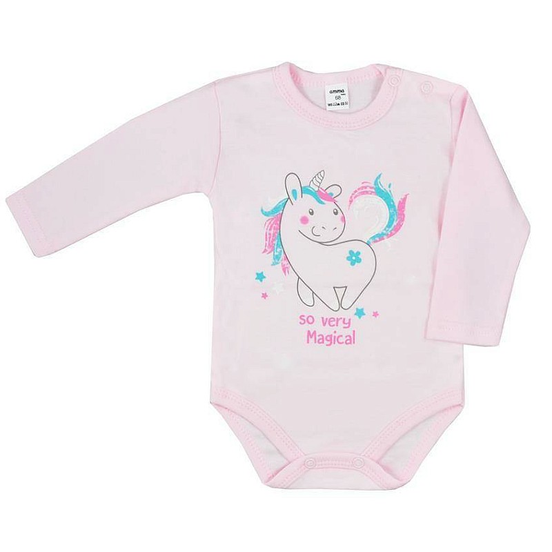 KOALA BABY Bodijs UNICORN T1-644, 62. izm. rozā