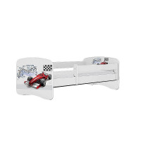 KOCOT KIDS gulta bez atvilktnes ar matraci BABYDREAMS white Formula 180x80cm
