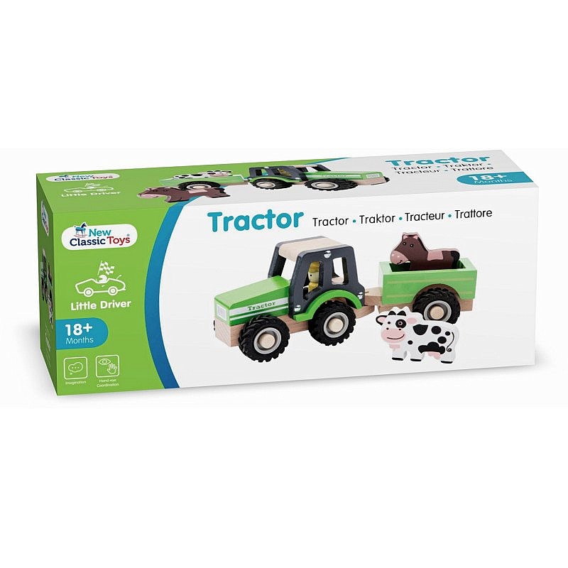 NEW CLASSIC TOYS Traktors ar piekabi - Dzīvnieki 11941
