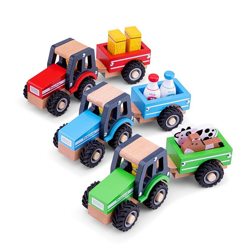 NEW CLASSIC TOYS Traktors ar piekabi - Dzīvnieki 11941