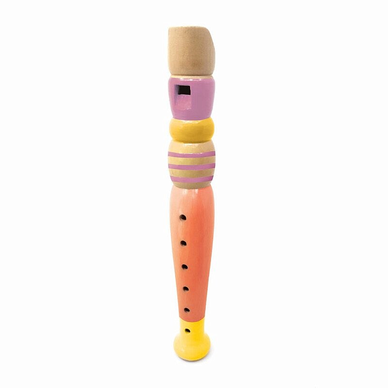 Svoora Mūzikas instruments - Mazā koka flauta - Pāvs - Rozā SV14061