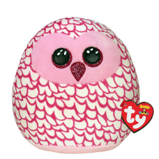 TY Squish a Boos Mīkstā rotaļlieta - Spilvens Owl Pinky, TY39204