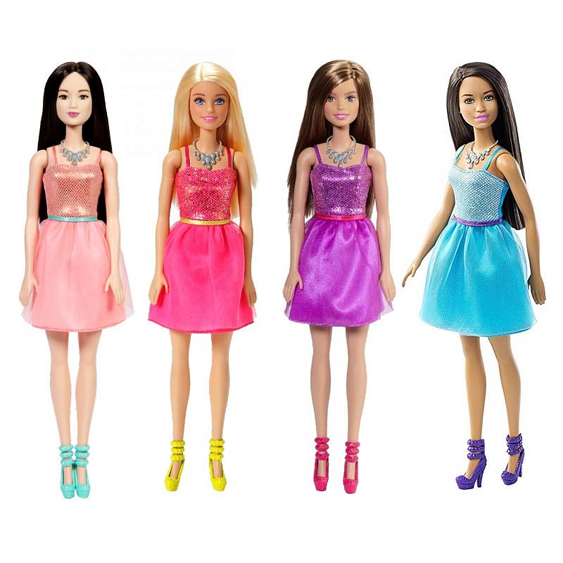 BARBIE Glitz Lelle spīdīgā kleitā 1gab. T7580