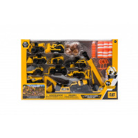 CAT celtniecības transportlīdzekļu komplekts ar piederumiem Little Machines Mega Set, 83337
