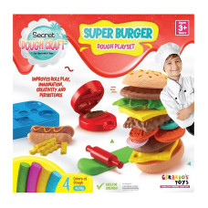 GERARDOS TOYS plastilīna komplekts SUPER BURGER 3g+ 56454