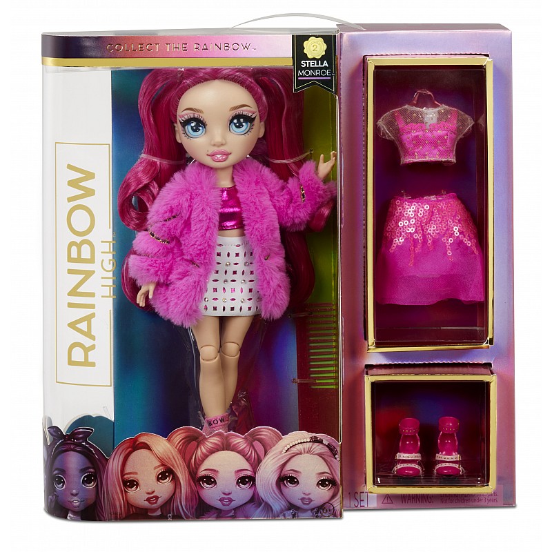 RAINBOW HIGH Lelle fuksija "Stella Monroe", 29 cm