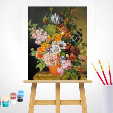 TSVETNOY Gleznošanas komplekts pēc numuriem 40x50cm Summer Bouquet in a Vase, MG2303e