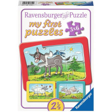 RAVENSBURGER Mana pirmā puzle 3x6 Animal R 06134