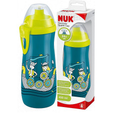 NUK First Choice sporta pudelīte 450ml ar snīpīti SK99 10255412 Vikingi (310136) IZPARDOŠANA