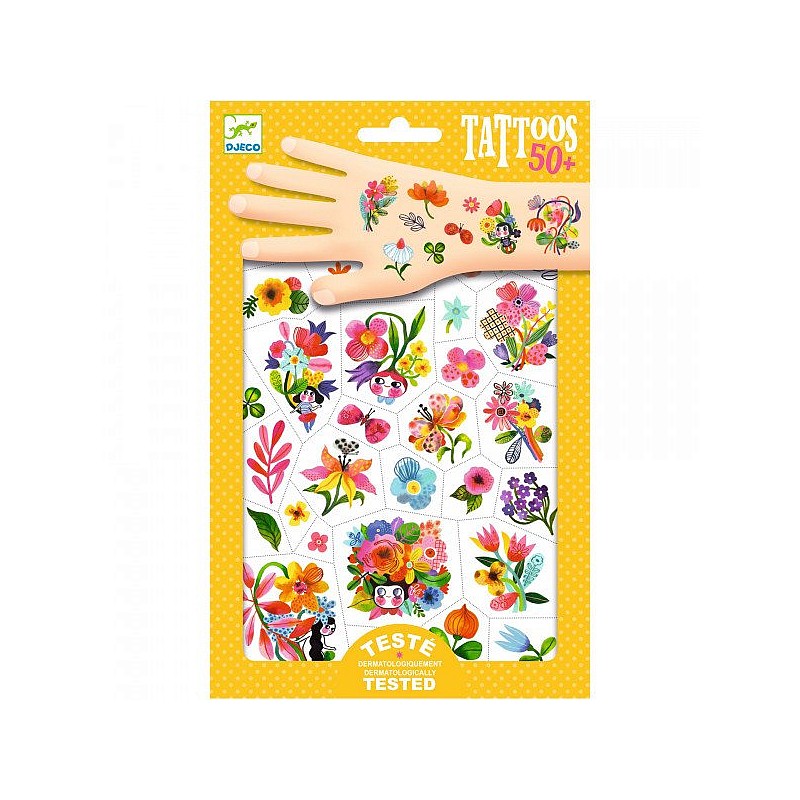 DJECO Tetovējumi - Ziedi DJ09616 ATLAIDE