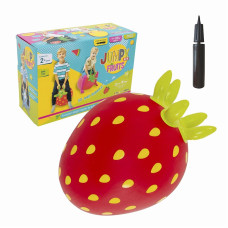 GERARDOS TOYS Fruits Lēkāšanas bumba Zemene 24m+, sarkana GT69390 (47684)