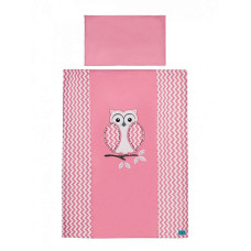 BELISIMA OWL gultas veļas komplekts no 2 daļām 120x90cm Pink P01-307