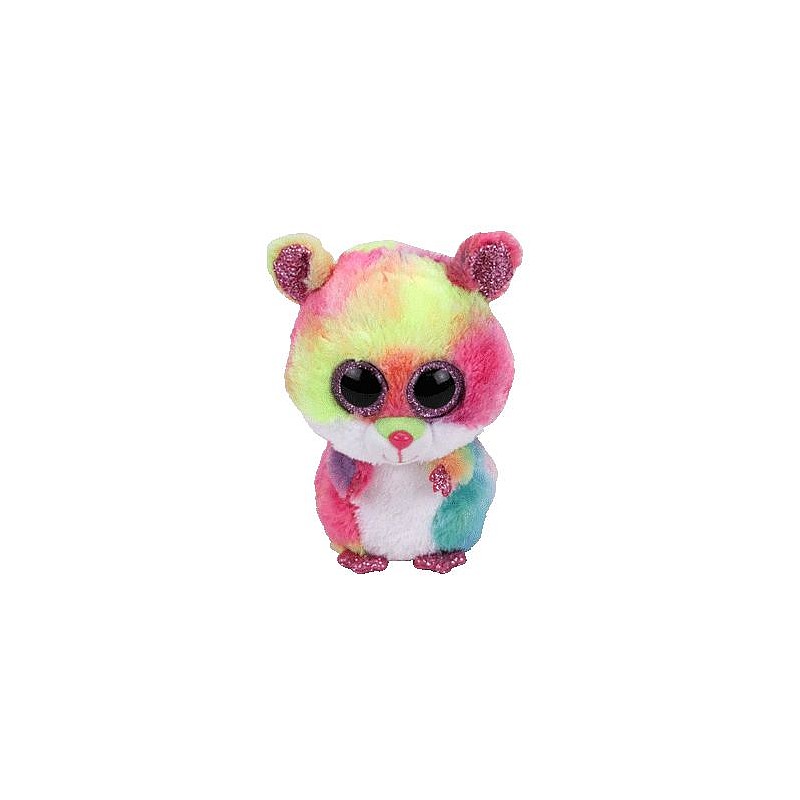 TY Beanie Boos Mīkstā rotaļlieta RODNEY - multicolored hamster reg 15cm, TY36214